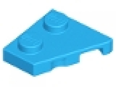 Flügelplatte 2 x 2 links 24299 dunkelazure