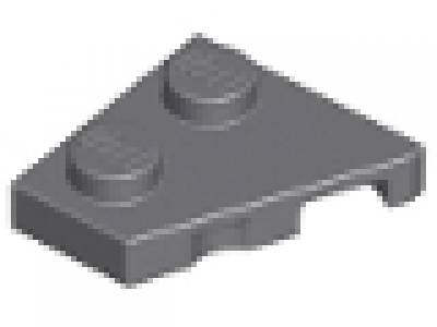 Flügelplatte 2 x 2 links 24299 neues dunkelgrau