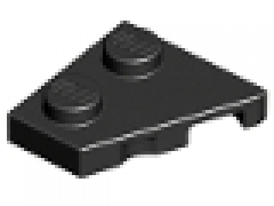 Flügelplatte 2 x 2 links 24299 schwarz