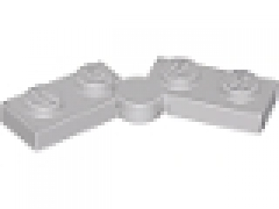 Scharnierplatte (Mutter + Vater) 1x2x0.33 altes hellgrau