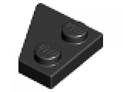 Flügelplatte 2 x 2 rechts 24307 schwarz