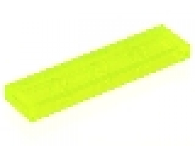 Lego Fliese 1 x 4  tr neongrün 2431