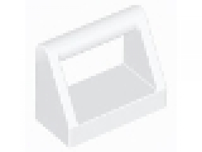 Fliese mit Griff 2432  weiß 1 x 2