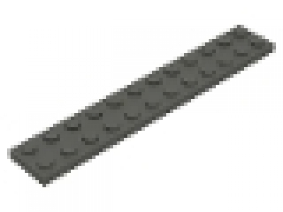 Lego Platte 2 x 12 altes dunkelgrau 2445