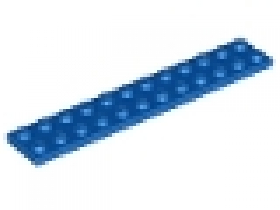 Lego Platten 2 x 12 blau 2445