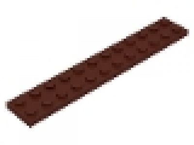 Lego Platten 2 x 12 braun 2445