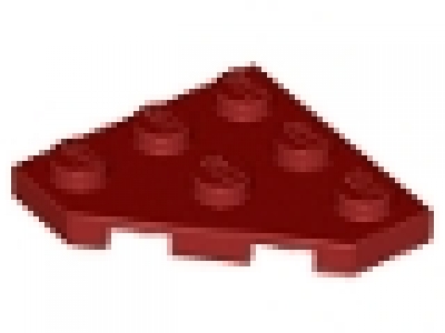 Diagonalplatte 3x3 dunkelrot