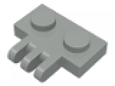Scharnierplatte  1x2x0.33 altes hellgrau 2452