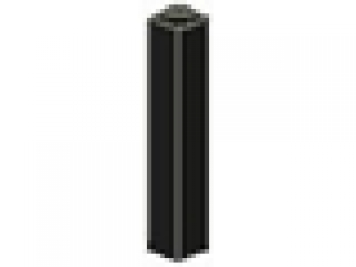 Säulenstein 1x1x5 schwarz