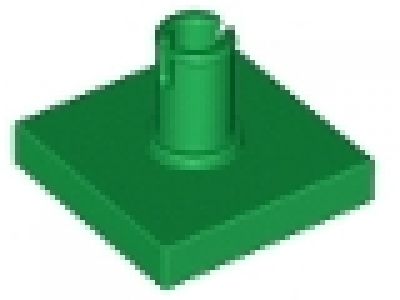 Lego Fliesen mit Technikpin 2460 grün