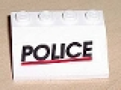 Radkasten 2513pb02 weiß 3 x 4 mit POLICE