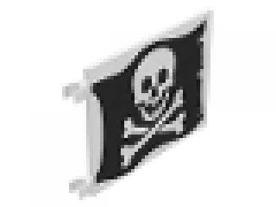Flagge Piraten 2525p01, aus dem Set 6285 (mit Gebrauchsspuren)
