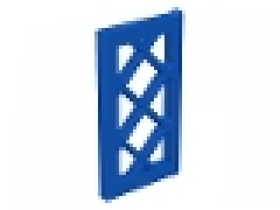Fenstergittereinsatz für 1x4x3-Fenster blau