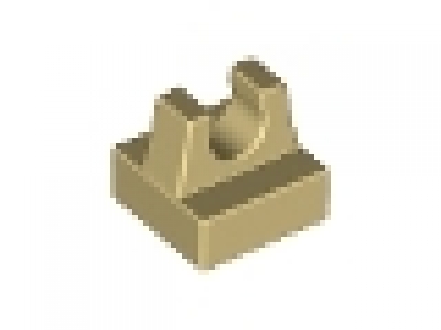 Lego Fliese 1 x 1 mit Clip tan, neu