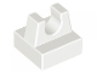 Lego Fliese 1 x 1 mit Clip weiß 2555 neu