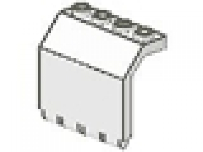 Paneel mit Scharnier 2x4x3.33 weiß