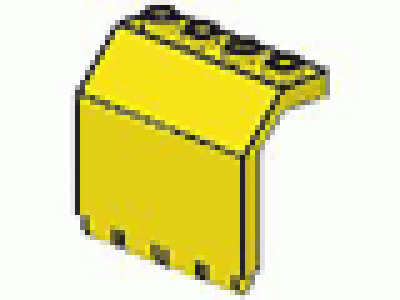 Paneel mit Scharnier 2x4x3.33 gelb