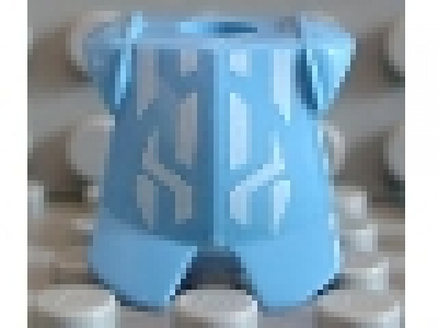 Armor Breastplate with Leg Protection mittelblau 2587pb02