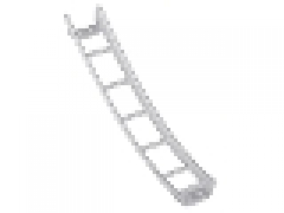 Train, Track Roller Coaster Ramp Large Lower Part, 6 Bricks Elevation, neues hellgrau 26559