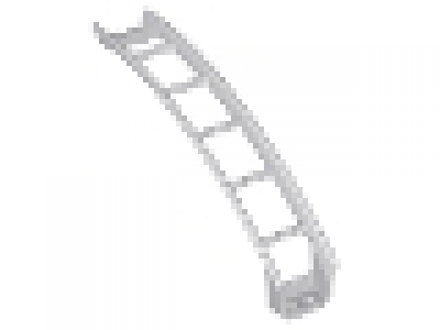 Train, Track Roller Coaster Ramp Large Upper Part, 6 Bricks Elevation, neues hellgrau , 26560