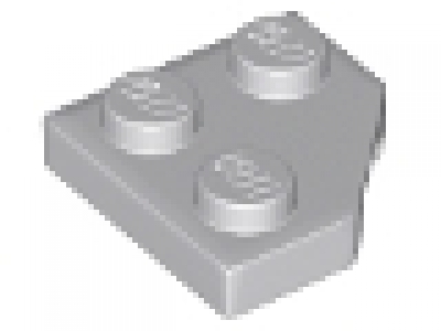 Diagonalplatte 2x2 neues hellgrau