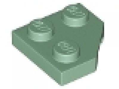 Diagonalplatte 2x2 sandgrün