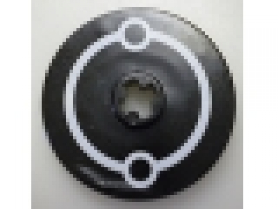 Lego Technic, Disk 3 x 3, schwarz 2723pb037