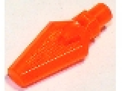 Minifigure, Weapon Spear Tip, tr neon orange