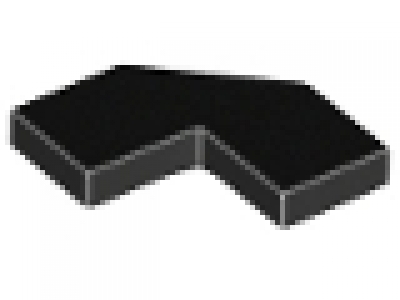 Fliese Corner 2 x 2 schwarz, 27263