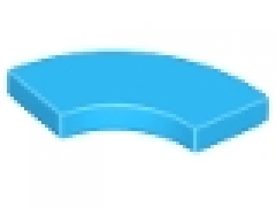 Lego Fliese Round Corner 2 x 2 Macaroni, dunkelazure