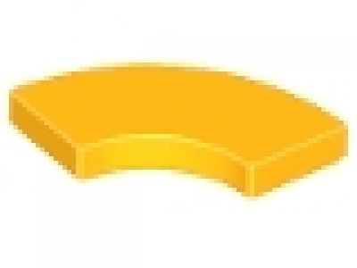 Lego Fliese Round Corner 2 x 2 Macaroni, hellorange