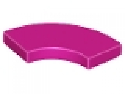 Lego Fliese Round Corner 2 x 2 Macaroni, magenta