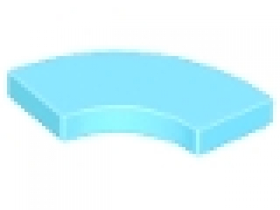 Lego Fliese Round Corner 2 x 2 Macaroni, mittelazure