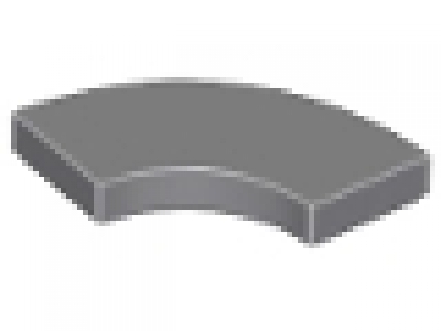 Lego Fliese Round Corner 2 x 2 Macaroni, neues dunkelgrau