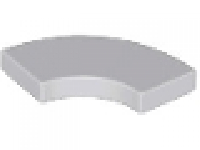 Lego Fliese Round Corner 2 x 2 Macaroni, neues hellgrau