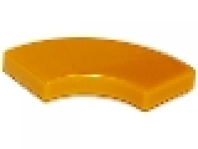 Lego Fliese Round Corner 2 x 2 Macaroni, pearlgold