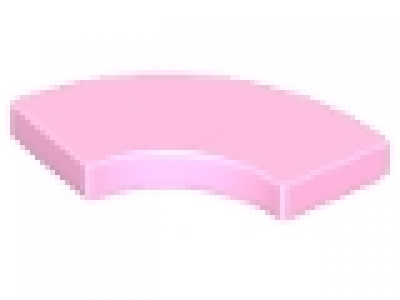 Lego Fliese Round Corner 2 x 2 Macaroni, pink