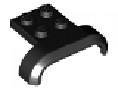 Radkasten/ Kotflügel 28326 flach, schwarz