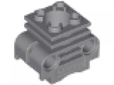 Lego Zylinderkopf neues dunkelgrau