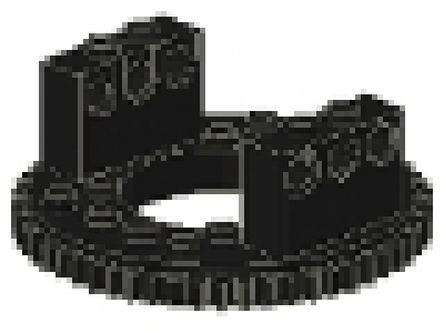 Lego Drehkranz (oben) schwarz 2855