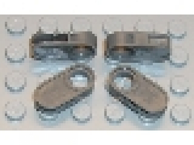 Technic, Flex Cable End, Pin Connection (Square End),altes dunkelgrau