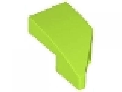 LEGO Wedge 2 x 1 x 2/3 Left, lime