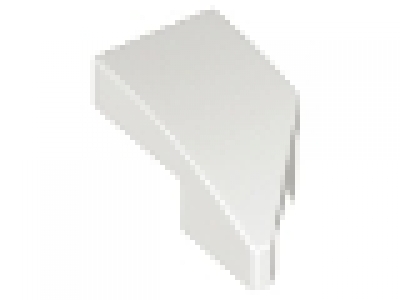 LEGO Wedge 2 x 1 x 2/3 Left, weiß