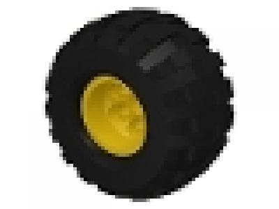 Komplettrad für Big Foot gelb, 2996c01