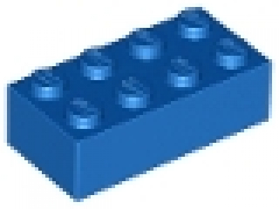Stein 2x4 blau neu