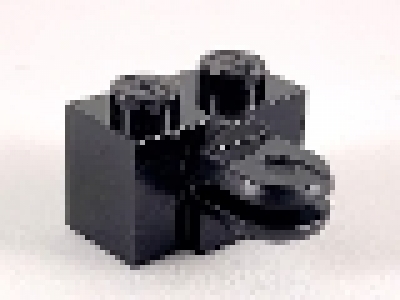 Gelenkstein  1x2x1 schwarz