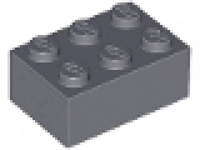 Stein 2x3 neues dunkelgrau neu