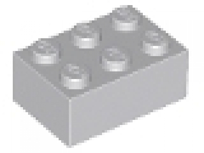 Stein 2x3 neues hellgrau 3002