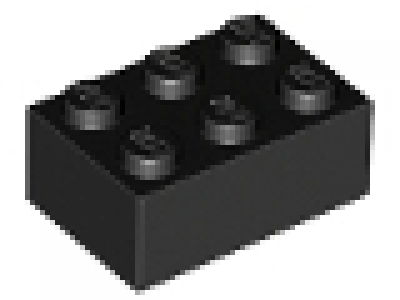 Stein 2x3 schwarz neu