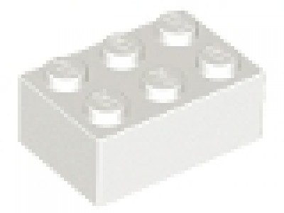Stein 2x3 weiß